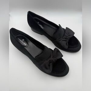 Bandolino Women's Black Bow Loafers